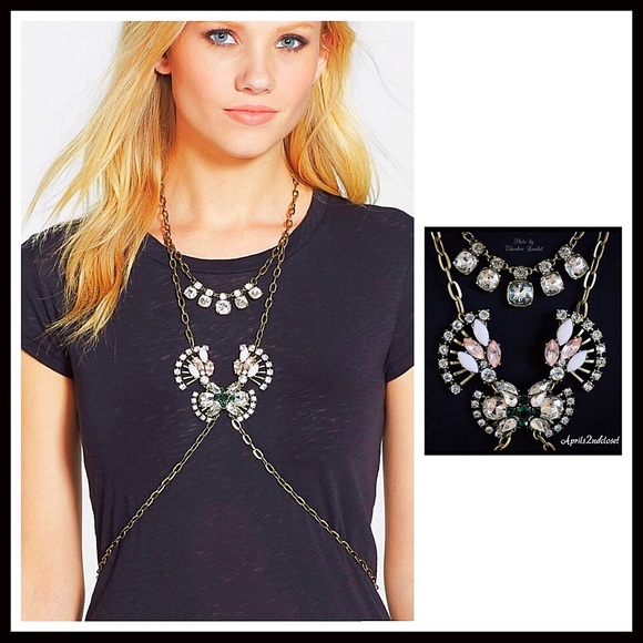 BOHEMIAN JEWEL CRYSTAL BODY BOHO FESTIVAL NECKLACE A3C - Picture 6 of 8